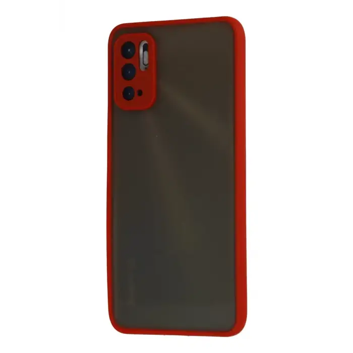 Newface Xiaomi Redmi Note 10 5G Kılıf Montreal Silikon Kapak - Kırmızı