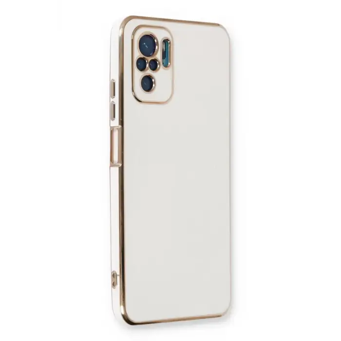 Newface Xiaomi Redmi Note 10 Kılıf Volet Silikon - Beyaz