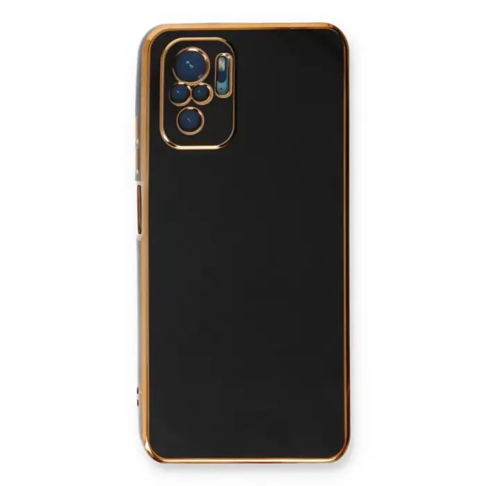 Newface Xiaomi Redmi Note 10 Kılıf Volet Silikon - Siyah