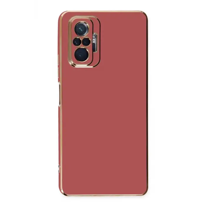 Newface Xiaomi Redmi Note 10 Pro Kılıf Volet Silikon - Kırmızı