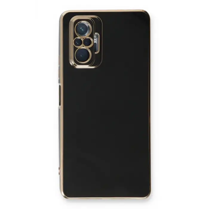 Newface Xiaomi Redmi Note 10 Pro Kılıf Volet Silikon - Siyah
