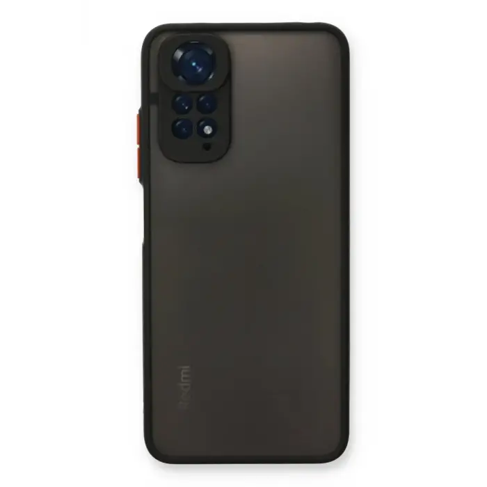 Newface Xiaomi Redmi Note 11 Kılıf Montreal Silikon Kapak - Siyah