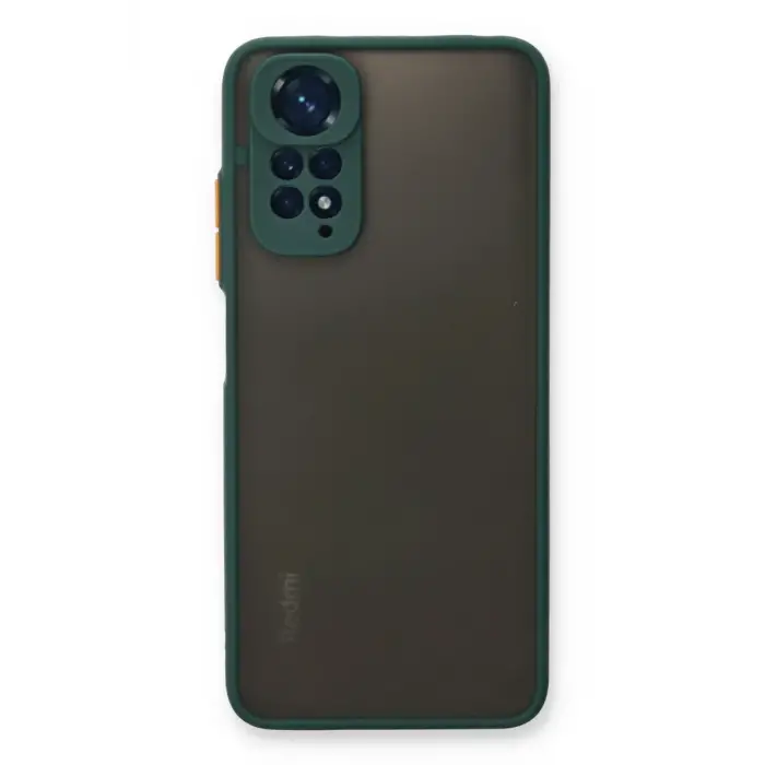 Newface Xiaomi Redmi Note 11 Kılıf Montreal Silikon Kapak - Yeşil