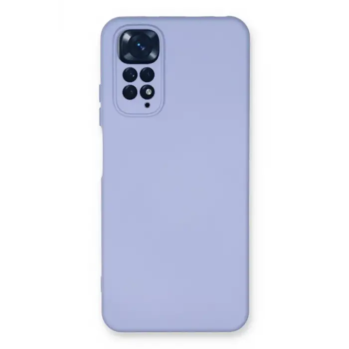 Newface Xiaomi Redmi Note 11 Kılıf Nano içi Kadife Silikon - Lila