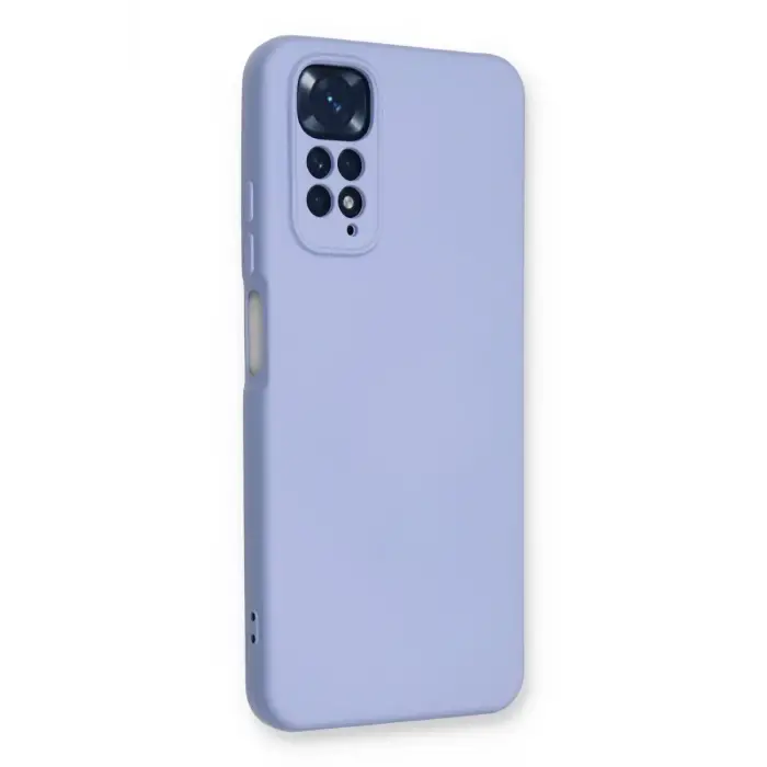 Newface Xiaomi Redmi Note 11 Kılıf Nano içi Kadife Silikon - Lila