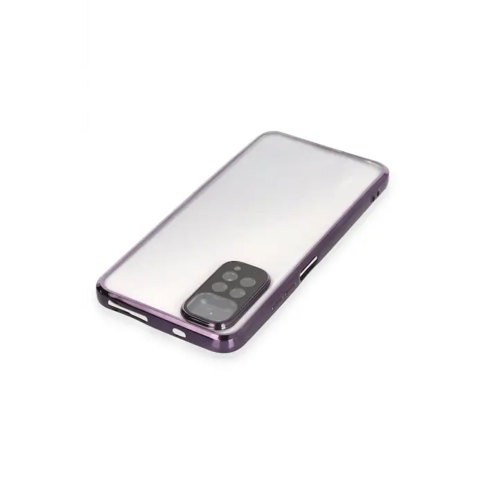 Newface Xiaomi Redmi Note 11 Kılıf Razer Lensli Silikon - Mor