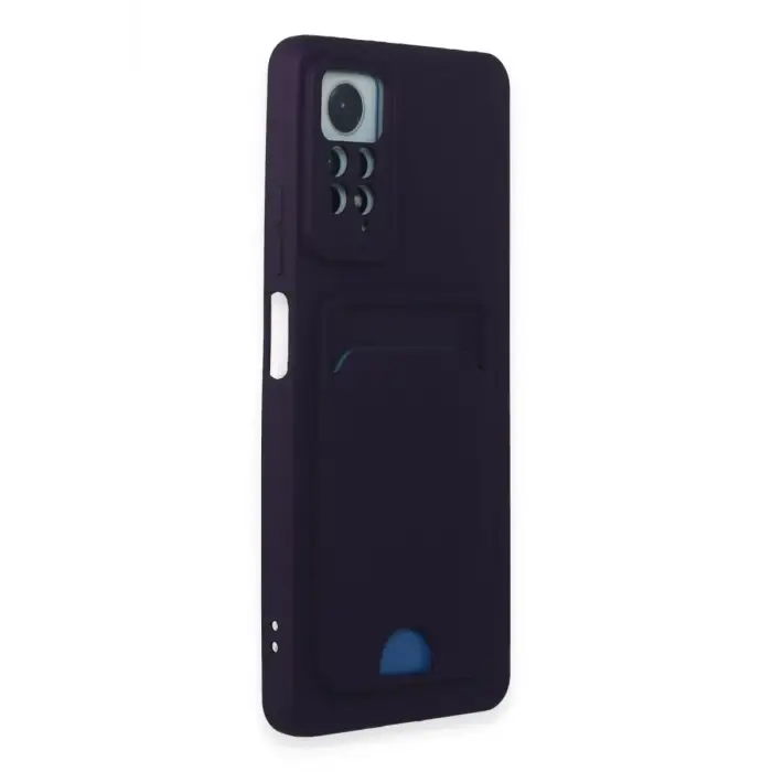 Newface Xiaomi Redmi Note 11 Pro Kılıf Kelvin Kartvizitli Silikon - Derin Mor