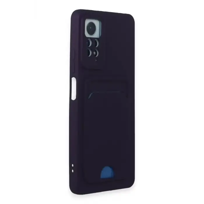 Newface Xiaomi Redmi Note 11 Pro Kılıf Kelvin Kartvizitli Silikon - Derin Mor