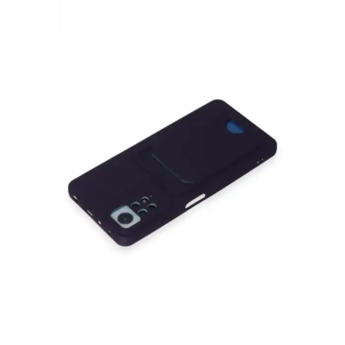 Newface Xiaomi Redmi Note 11 Pro Kılıf Kelvin Kartvizitli Silikon - Derin Mor