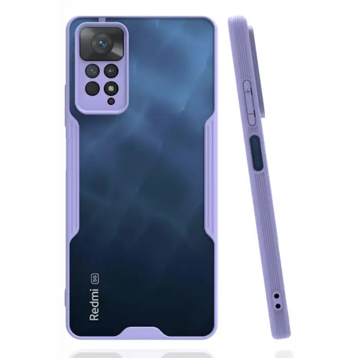 Newface Xiaomi Redmi Note 11 Pro Kılıf Platin Silikon - Lila