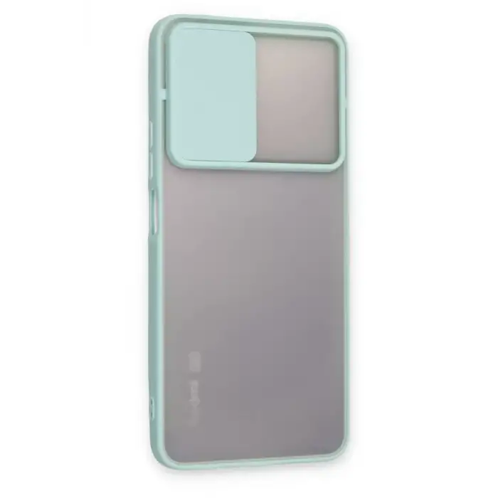 Newface Xiaomi Redmi Note 11 Pro Plus 5G Kılıf Palm Buzlu Kamera Sürgülü Silikon - Turkuaz