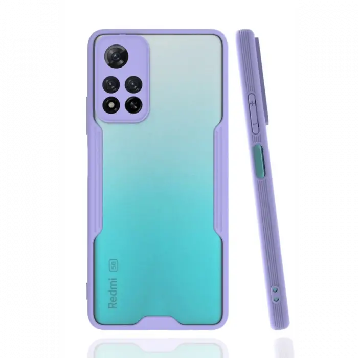 Newface Xiaomi Redmi Note 11 Pro Plus 5G Kılıf Platin Silikon - Lila