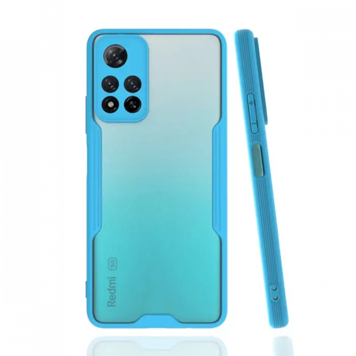 Newface Xiaomi Redmi Note 11 Pro Plus 5G Kılıf Platin Silikon - Mavi