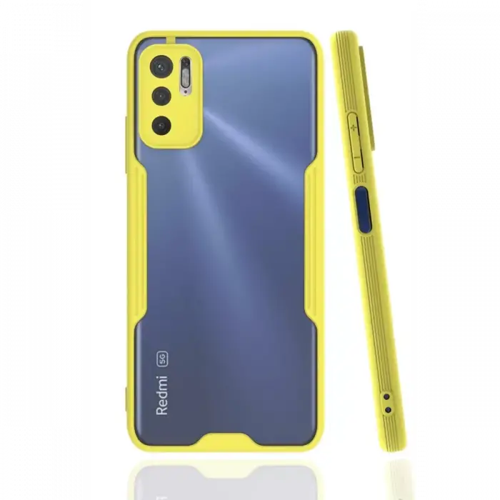 Newface Xiaomi Redmi Note 11 SE Kılıf Platin Silikon - Sarı