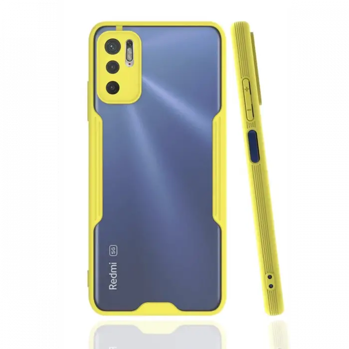 Newface Xiaomi Redmi Note 11 SE Kılıf Platin Silikon - Sarı