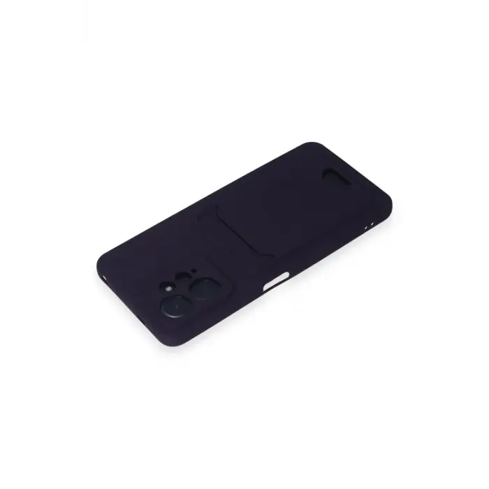 Newface Xiaomi Redmi Note 12 4G Kılıf Kelvin Kartvizitli Silikon - Derin Mor