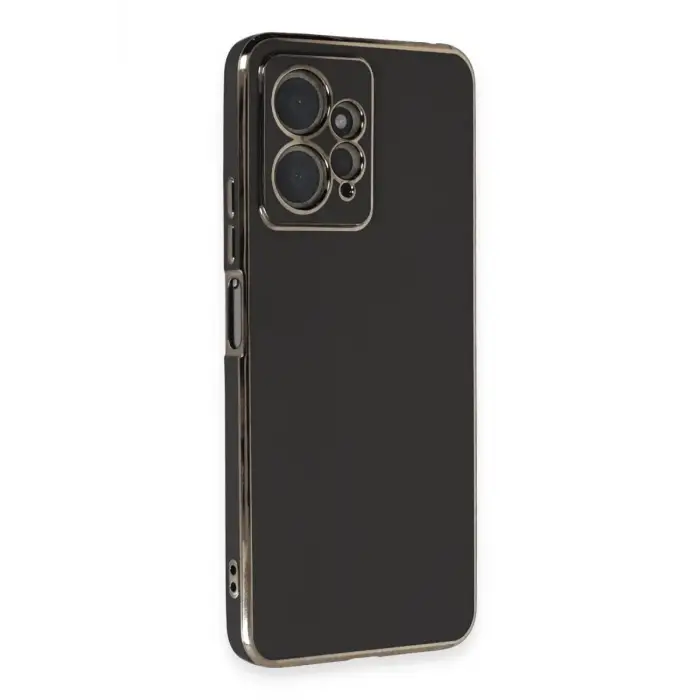 Newface Xiaomi Redmi Note 12 4G Kılıf Volet Silikon - Siyah