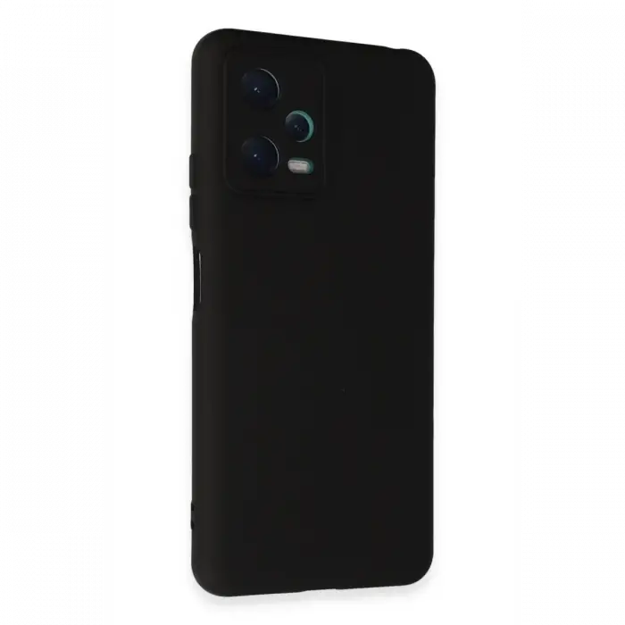 Newface Xiaomi Redmi Note 12 5G Kılıf Nano içi Kadife Silikon - Siyah