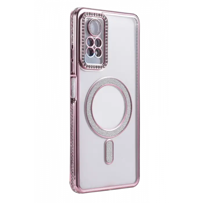 Newface Xiaomi Redmi Note 12 Pro 4G Joke Simli Magneticsafe Kılıf - Pembe