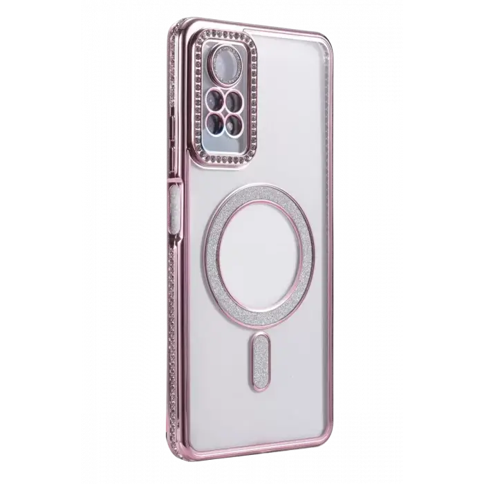 Newface Xiaomi Redmi Note 12 Pro 4G Joke Simli Magneticsafe Kılıf - Pembe