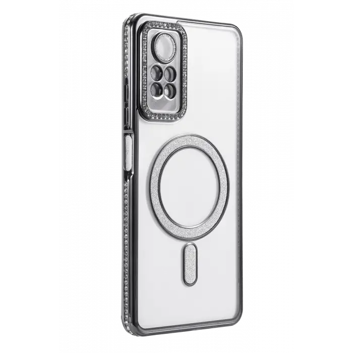 Newface Xiaomi Redmi Note 12 Pro 4G Joke Simli Magneticsafe Kılıf - Siyah