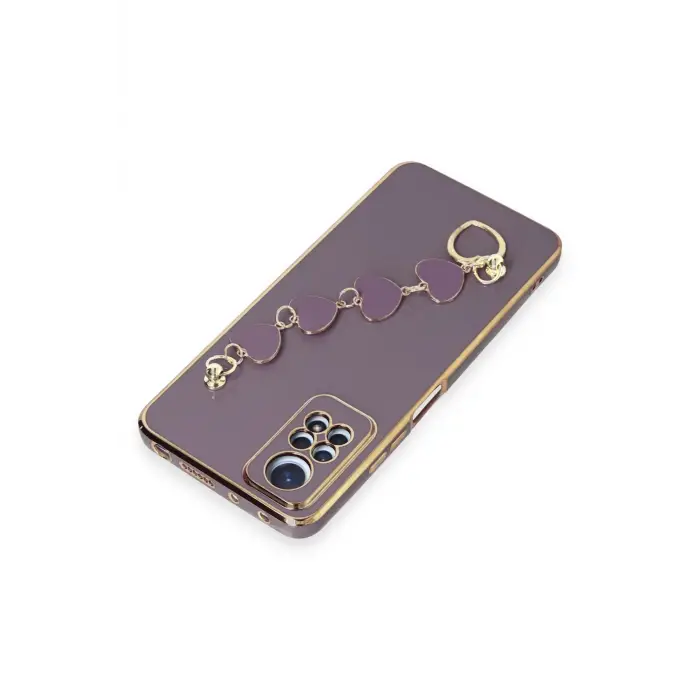 Newface Xiaomi Redmi Note 12 Pro 4G Kılıf Esila Silikon - Mor