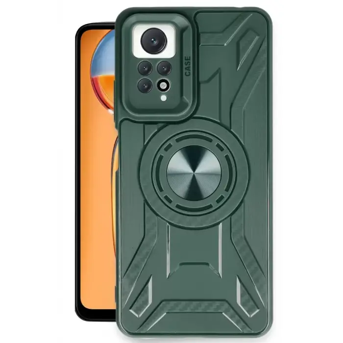Newface Xiaomi Redmi Note 12 Pro 4G Kılıf Lincoln Silikon - Koyu Yeşil