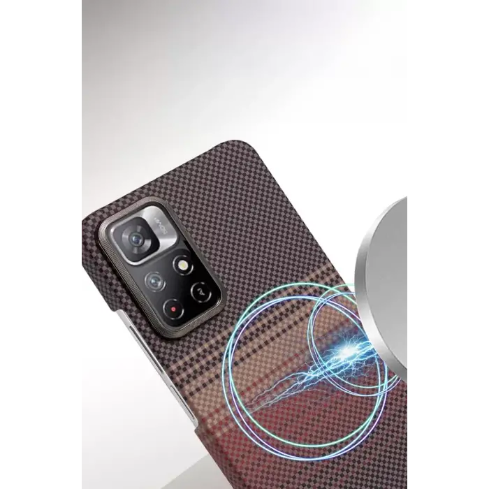 Newface Xiaomi Redmi Note 12 Pro 4G Vega Magsafe Kapak - Çöl Titanyum