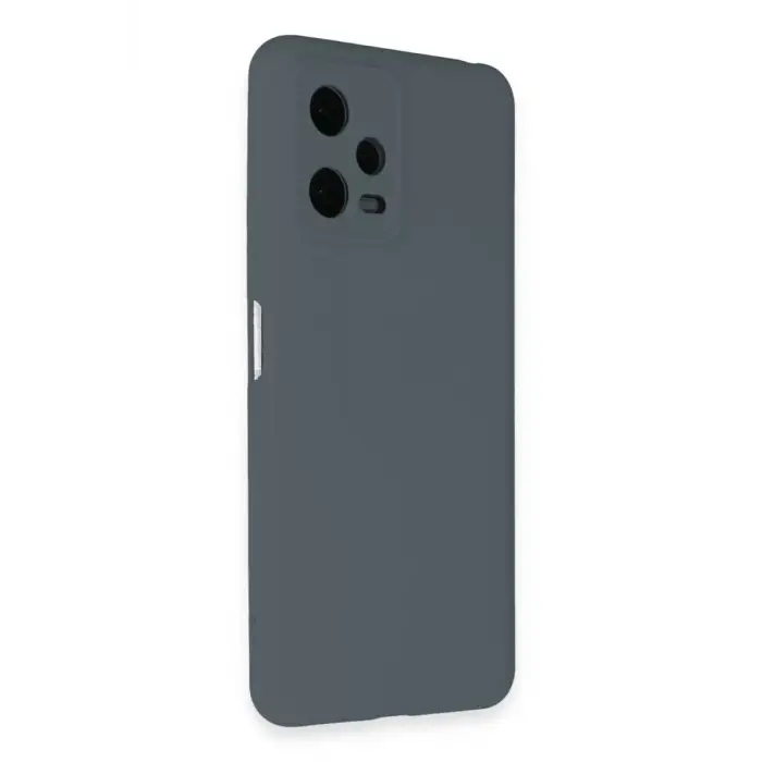 Newface Xiaomi Redmi Note 12 Pro 5G Kılıf Nano içi Kadife Silikon - Gri
