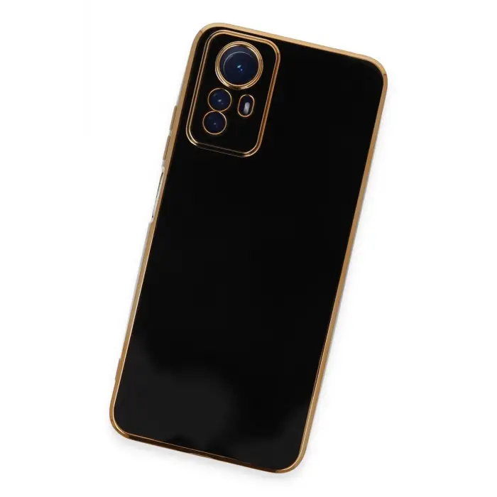 Newface Xiaomi Redmi Note 12S Kılıf Volet Silikon - Siyah