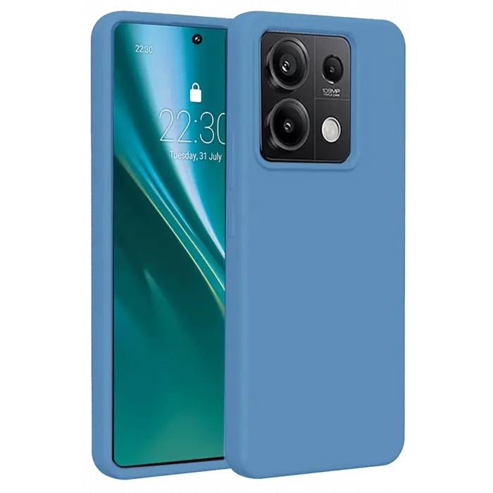 Newface Xiaomi Redmi Note 13 4G Kılıf First Silikon - Mavi