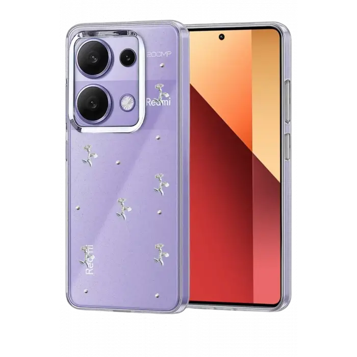 Newface Xiaomi Redmi Note 13 Pro 4G Fiyonk Desenli Kapak - Desen 2