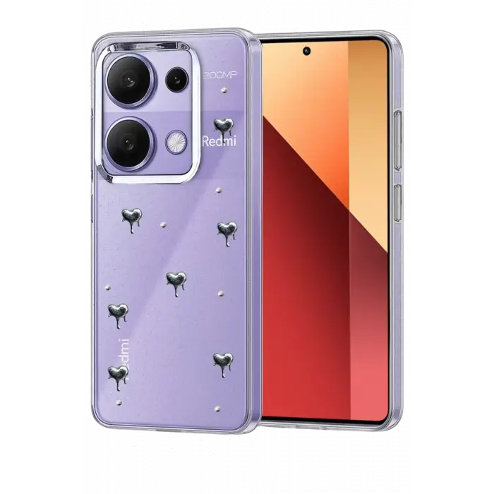Newface Xiaomi Redmi Note 13 Pro 4G Fiyonk Desenli Kapak - Desen 3