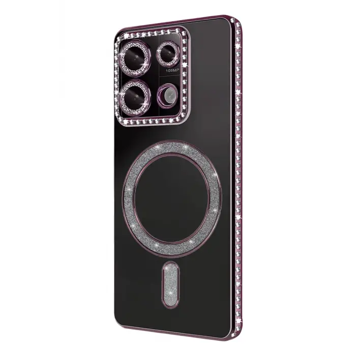 Newface Xiaomi Redmi Note 13 Pro 4G Joke Simli Magneticsafe Kılıf - Pembe