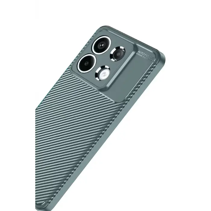 Newface Xiaomi Redmi Note 13 Pro 4G Kılıf Auto Focus Karbon Kapak - Gri