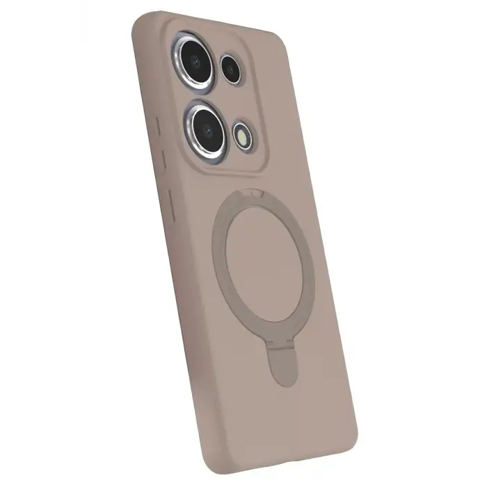 Newface Xiaomi Redmi Note 13 Pro 4G Regal Magsafe Standlı Kapak - Çöl Titanyum