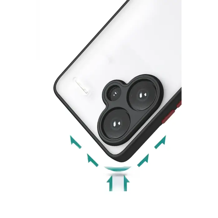 Newface Xiaomi Redmi Note 13 Pro Plus Kılıf Montreal Silikon Kapak - Siyah