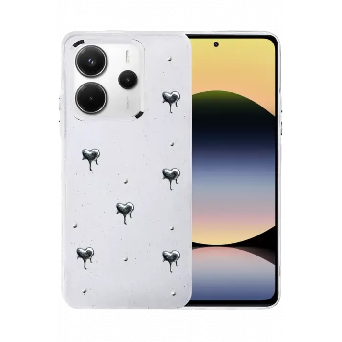 Newface Xiaomi Redmi Note 14 4G Fiyonk Desenli Kapak - Desen 1