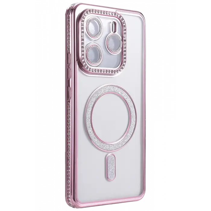 Newface Xiaomi Redmi Note 14 4G Joke Simli Magneticsafe Kılıf - Pembe