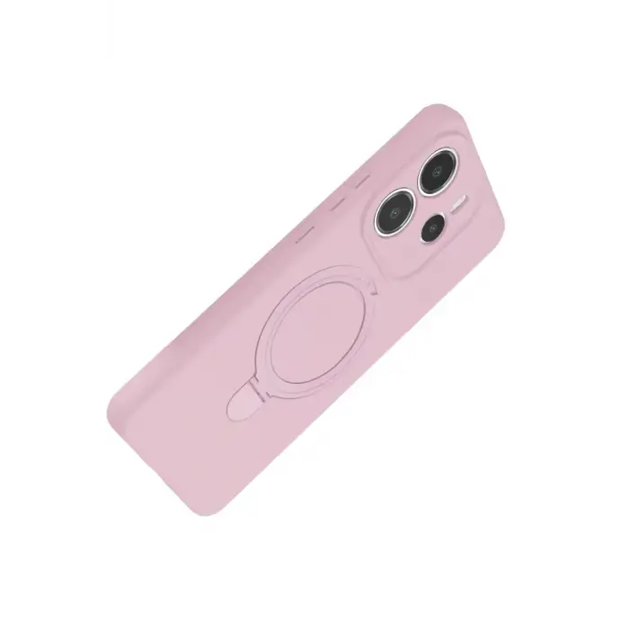 Newface Xiaomi Redmi Note 14 4G Regal Magsafe Standlı Kapak - Açık Pembe