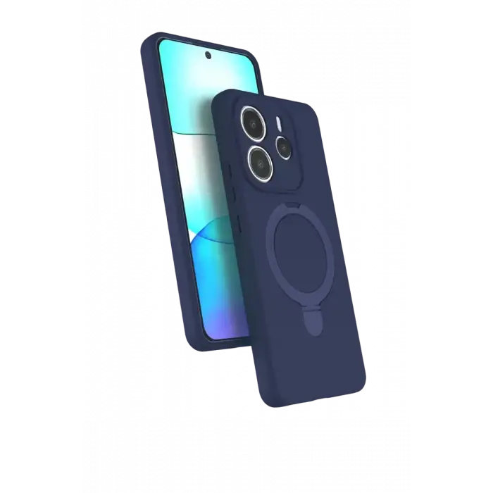Newface Xiaomi Redmi Note 14 4G Regal Magsafe Standlı Kapak - Lacivert