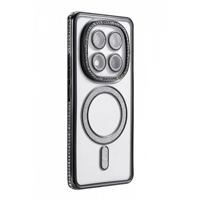 Newface Xiaomi Redmi Note 14 Pro 4G Joke Simli Magneticsafe Kılıf - Siyah