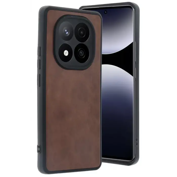 Newface Xiaomi Redmi Note 14 Pro 4G Kılıf Aras Deri Kapak - Taba