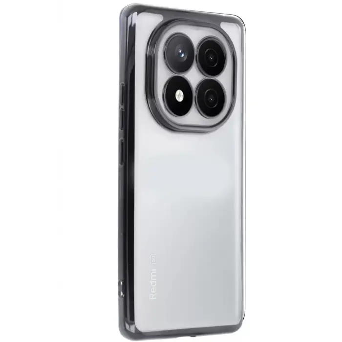 Newface Xiaomi Redmi Note 14 Pro 4G Kılıf Razer Lensli Silikon - Siyah