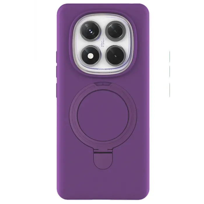 Newface Xiaomi Redmi Note 14 Pro 4G Regal Magsafe Standlı Kapak - Derin Mor
