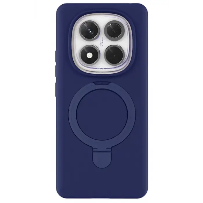 Newface Xiaomi Redmi Note 14 Pro 4G Regal Magsafe Standlı Kapak - Lacivert