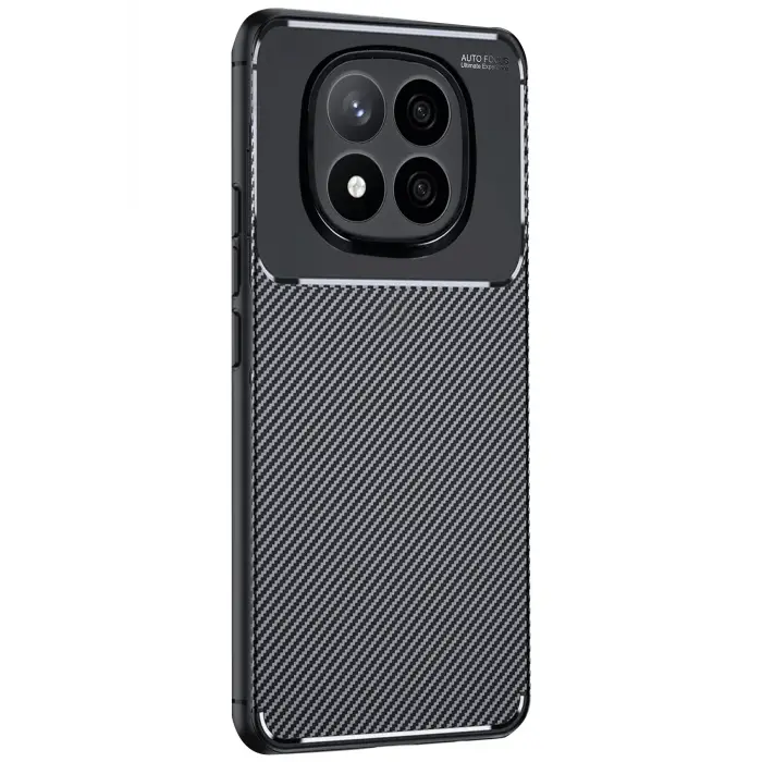 Newface Xiaomi Redmi Note 14 Pro 5G Kılıf Auto Focus Karbon Kapak - Siyah