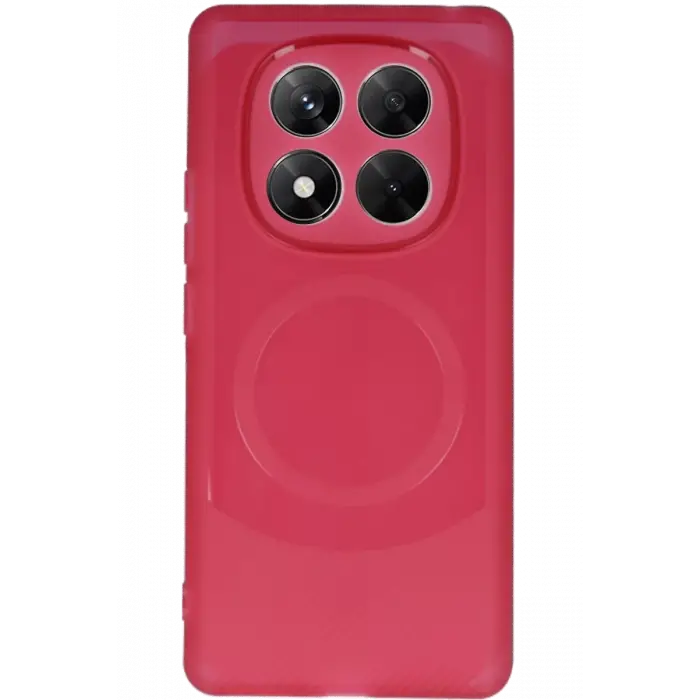 Newface Xiaomi Redmi Note 14 Pro 5G Kılıf Maya Karbon Kapak - Bordo