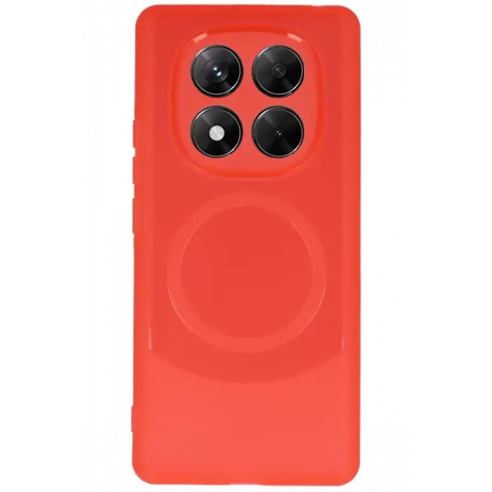 Newface Xiaomi Redmi Note 14 Pro 5G Kılıf Maya Karbon Kapak - Kırmızı