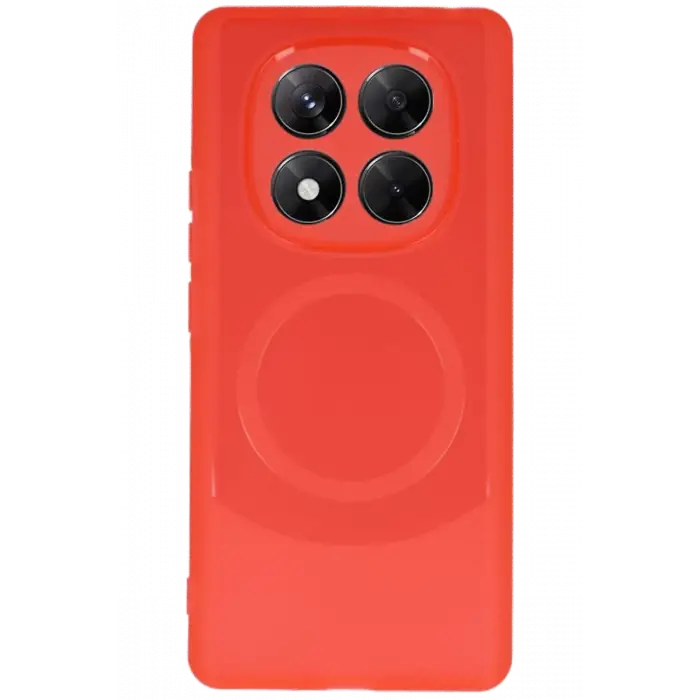 Newface Xiaomi Redmi Note 14 Pro 5G Kılıf Maya Karbon Kapak - Kırmızı